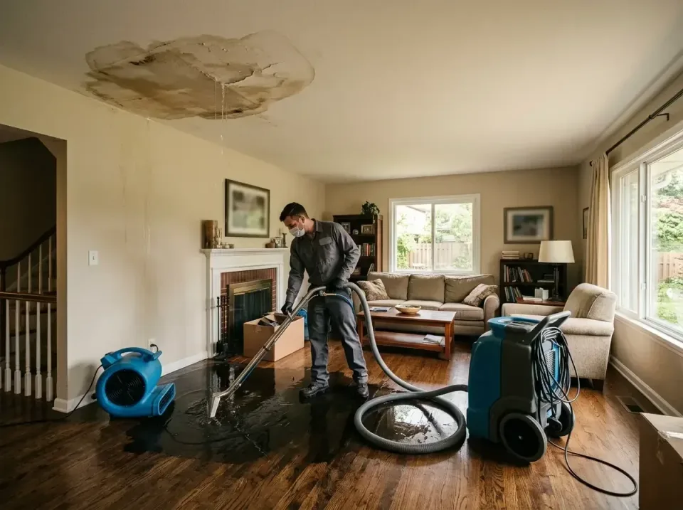 attic-pipe-burst-ceiling-drip-008 — frequently asked questions, Water Damage Restoration & Carpet Care in Haverhill, MA